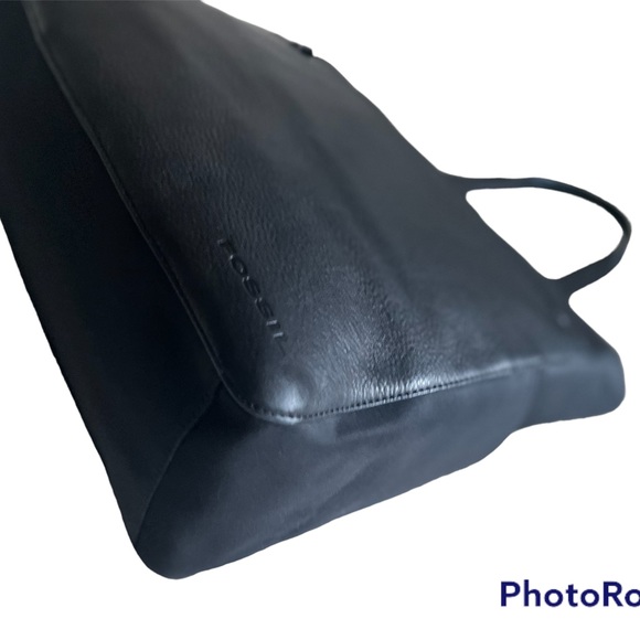 Fossil leather nylon tote - Picture 4 of 16